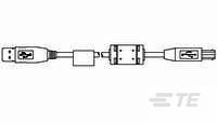 USB cable with ferrit-1820026-1