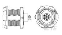 Asy,Recpt,7 Pos,0 Deg,Gray,White Nut-1877068-9