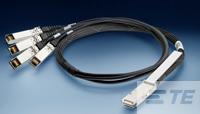 QSFP TO (4)SFP+, ACTIVE, 30AWG, 2M-2231640-2