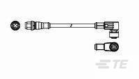 M12 strgt plug to M12 angled socket AA-2273117-5