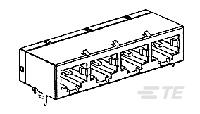 5558503-1 RJ45 コネクタ