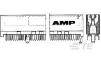 AMP .050C/L CEC  56 DUAL POS-650181-1