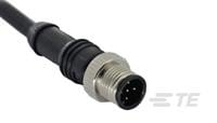 M12 MALE CONN. , STRAIGHT, PVC CABLE-1838236-1
