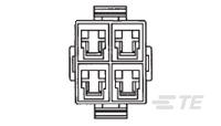 643267-1 Rectangular Power Connectors