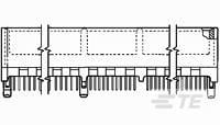 CONNECTOR ASSEMBLY, DUAL POSITIONS, .050-5145166-1