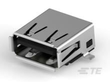 Std USB Type A, R/A, SMT, Offset,Natural-292303-9