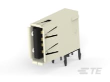 Std USB Type A, Flag, T/H, Natural-292336-2