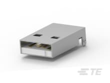 Std USB Type A, Plug, Natural-1734028-1