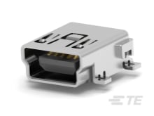MINI USB, TYPE B, R/A, SMT-1734035-3