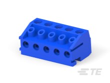 5P TB Plug,w/interlock,90deg,5mm, Blue-1776263-5