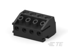 4P TB Plug, w/interlock,90deg,5mm,Black-1776280-4