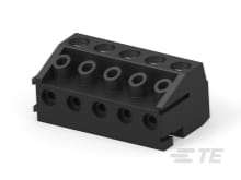 5P TB Plug, w/interlock,90deg,5mm,Black-1776280-5