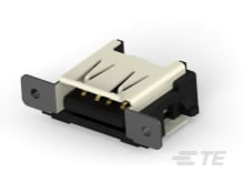 Std USB Type A, R/A, SMT, Offset, Panel-5353928-2