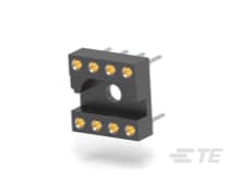 DIP Socket: Standard, Stamped & Formed, Closed, Gold Flash-CAT-AU41-5000726
