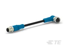 M12 A-Code Male Straight to Female Double Ended Cable-CAT-SE594-M1PP