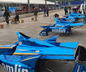 Lining up Formula E Cars
