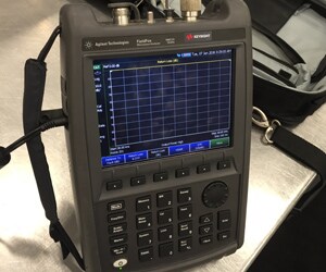 This device helps engineers track and communicate wtih the Formula E car and its driver.