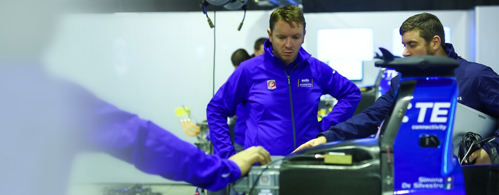 Throughout his residency, Rich has worked closely with Andretti engineers.