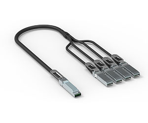 microQSFP 分岐ケーブル アセンブリ製品