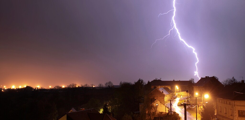 Auswirkungen eines Sturms auf das Stromnetz