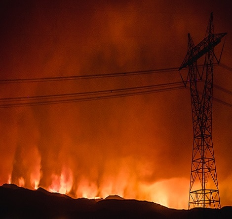 imagem de incêndio florestal