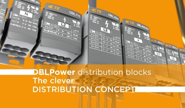 bloque de distribución de energía dbl, entrelec 