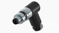 M8  90 DEG. ANGLED CONNECTOR, MALE-2120955-1