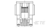 6/6 PCB MOD.JACK TE-100190-2