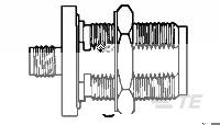 ADAPTER, N JACK TO SMA JACK, BULKHEAD-1057465-1