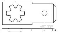 TAB,FASTON,250 SERIES,ANTI-ROT-1217720-1