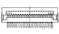 609-3403LF = PCB IDC P 34 ST .062-2-6437006-2