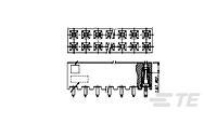 Header Recp., 2mm, 10 POS, 8 u