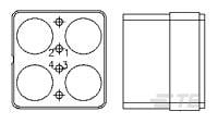 INS KIT,PLUG,4P,MINI-EB,A600-1484661-3