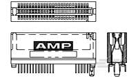 STANDARD EDGE .050 SERIES 25 DUAL ASSY-1489982-1