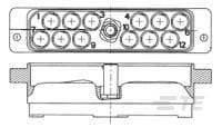 ASY,RCPT,PWB MT,12 POS-1604798-3