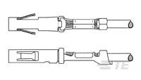 CONTACT, SOCKET, CRIMP, TYPE XI-164155-6