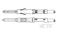 CONTACT, PIN, SZ 20, XI, CRIMP, 26-30-166047-1