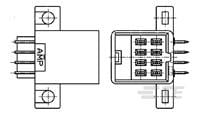 DLI CAP HSG ASSY H 16P GOLD-1-172242-2