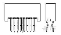 Non-ZIF FPC 1.0 Vertical 10p, DIP-1-1734029-0