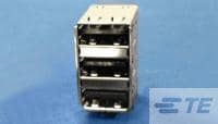 Triple Stack USB A type,G/F, black-1775615-1