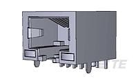 RJ45,8P8C,w/ Y,G LED,shieled,dip,30u