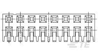 AMPMODU, 2mm Pitch, 6P, R/A SMT, 8Au