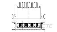 FPC 1.0 PITCH, NON-ZIF, 11P, SMT-1-1734797-1