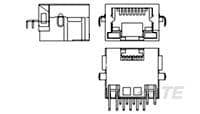 RJ11 Tab Down Offset 4.3mm SMT-1759518-2