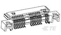 Micro SATA Receptacle, R/A SMT, Btm Mt-1735583-3