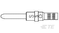 Pin Contact,Size 16,w/Reduced Crimp Barl-1738015-1