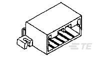 070 MLC CAP H ASSY SGL 6P BLA.-175783-2