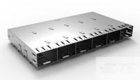 SFP 1X6 CAGE ASSY, PRESS FIT-1761015-1