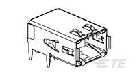 RECPT,HSSDC2,FIBRE,TRAY PKG-1761072-3