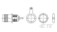 TNC BHSkt + TAG 50Ohm Nickel Pltd-5-1814804-1